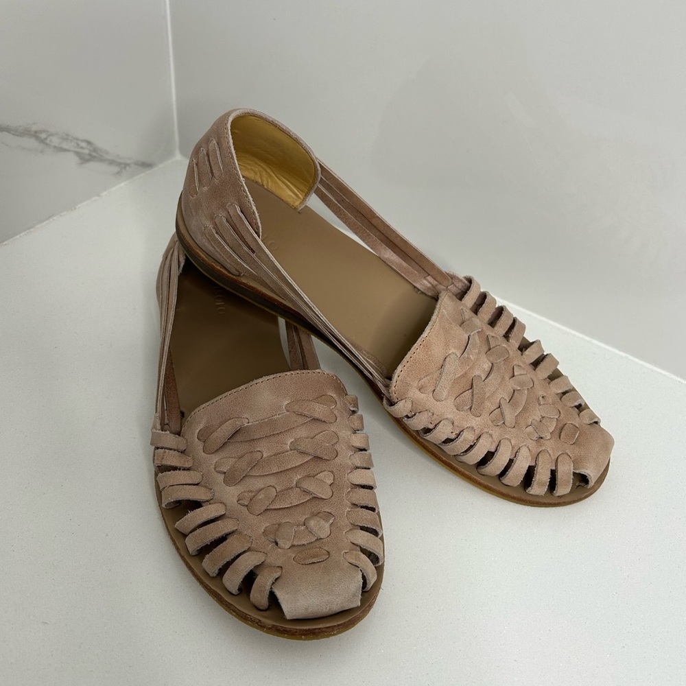 Nisolo Women's Tan Huarache Sandals - Picture 5 of 10